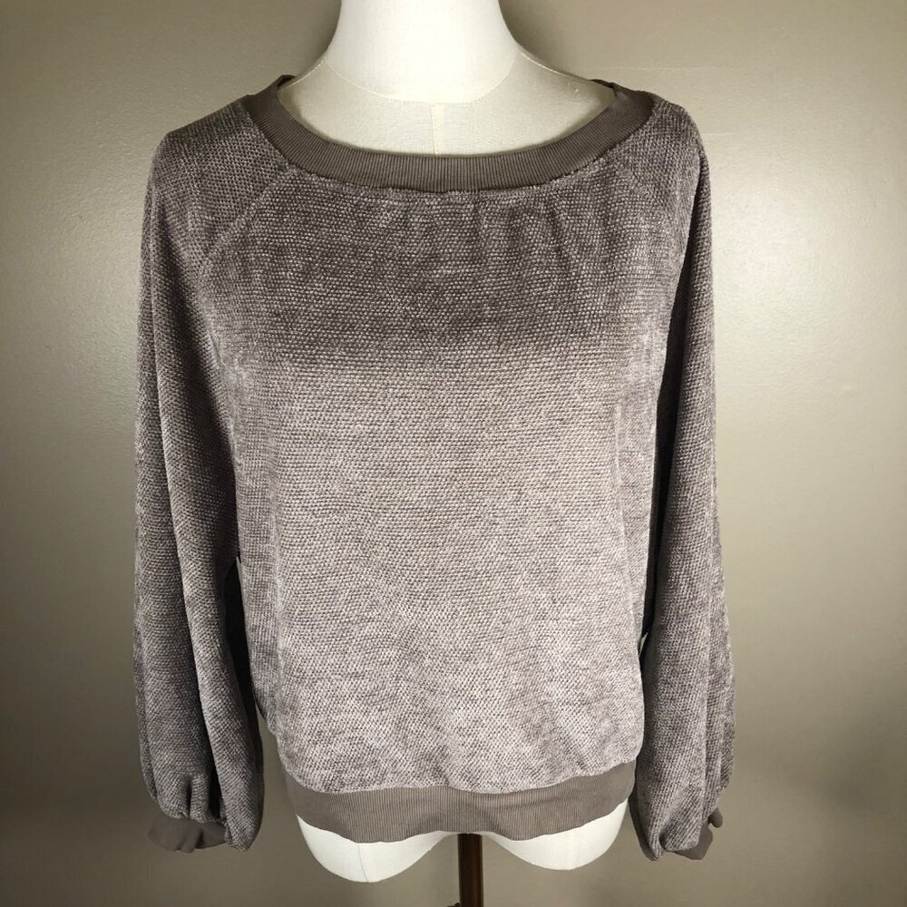 prAna Long Sleeve Crewneck Taupe Sweatshirt Size S